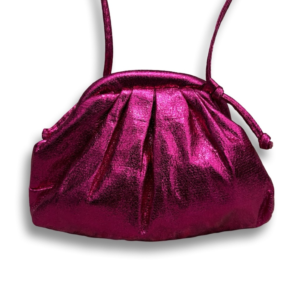 Metallic Fuchsia Pink Crossbody